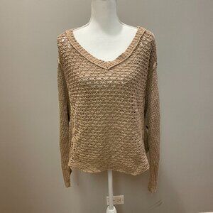 Free People Nude Knit Sweater